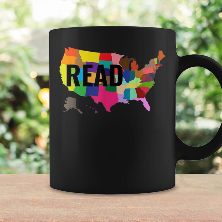 National Read America Shirt United States Read Books Graphic Print Coffee Mug Gifts ideas
