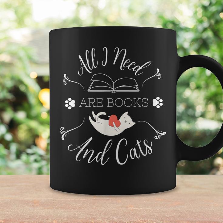 All I Need Are Books And Cats Introvert Graphic Print Coffee Mug Gifts ideas