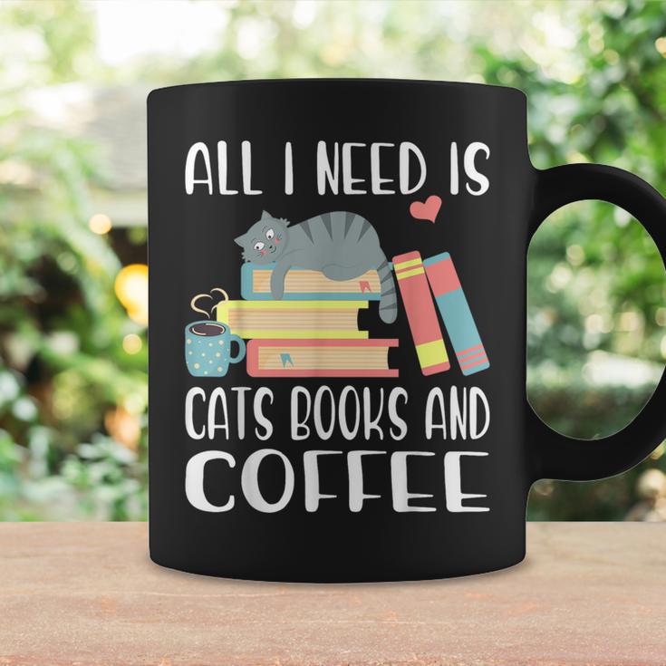 All I Need Is Cats Books And Coffee Graphic Print Coffee Mug Gifts ideas