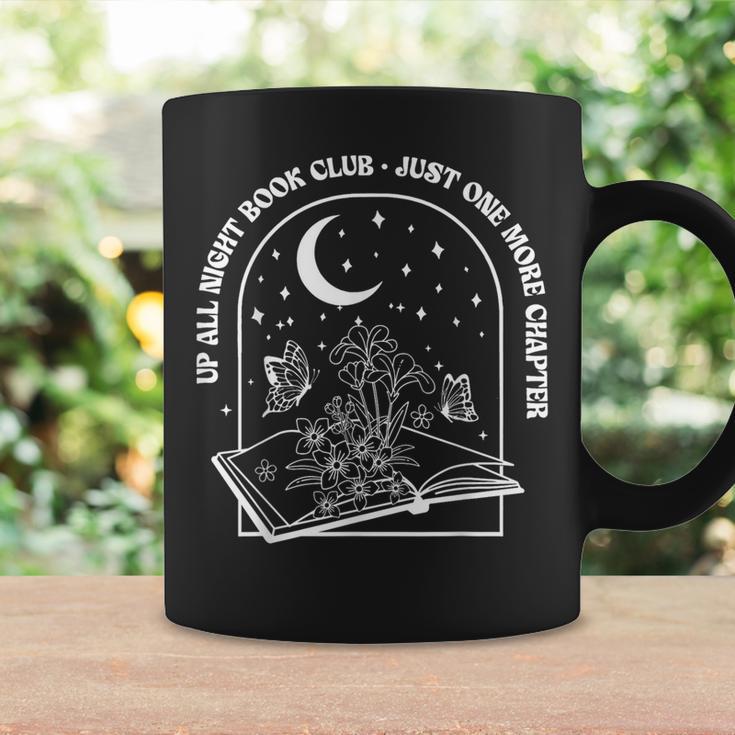 Up All Night Book Club Just-One More Chapter Bookworm Tees Graphic Print Coffee Mug Gifts ideas