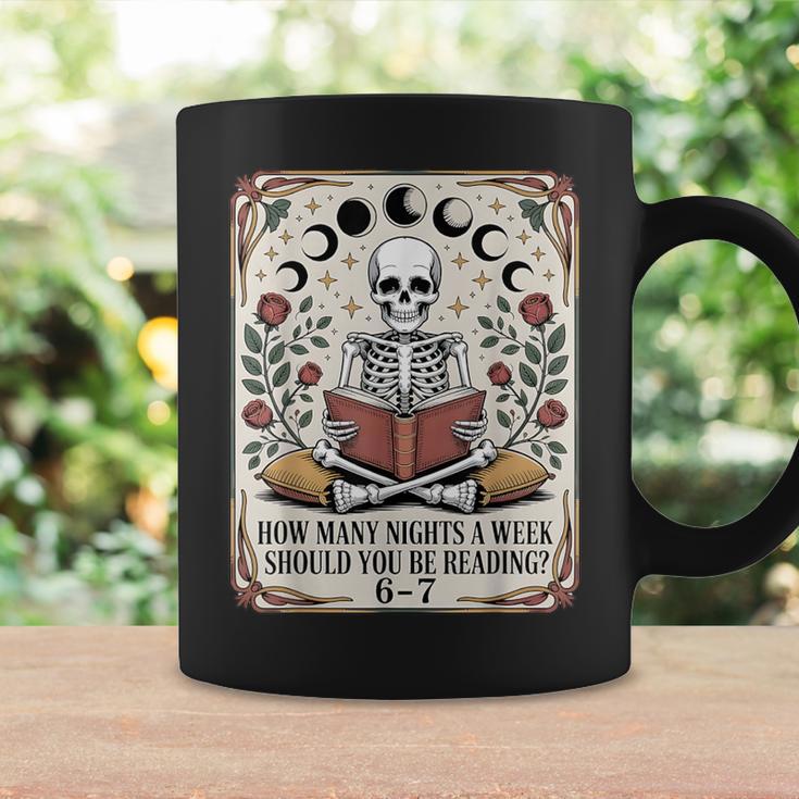 How Many Nights Reading Meme 6 7 Book Lover Graphic Print Coffee Mug Gifts ideas