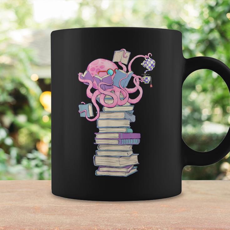 Octopus Bookworm Fun Reading Tee For Book Lovers Graphic Print Coffee Mug Gifts ideas