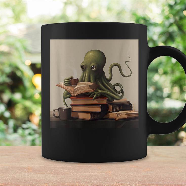 Octopus Reads a Book Book Lovers Graphic Print Coffee Mug Gifts ideas