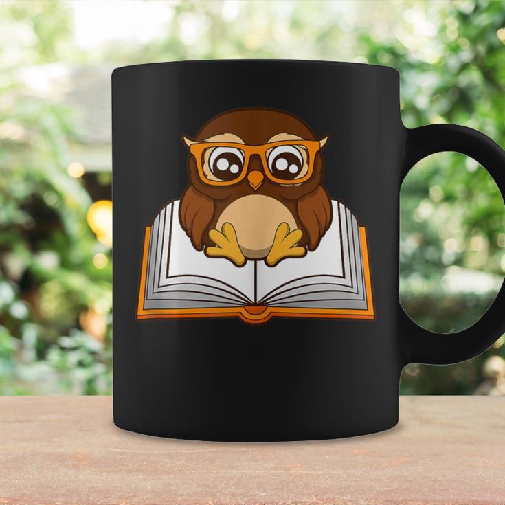 Owl Book Literature Book Reading Graphic Print Coffee Mug Gifts ideas