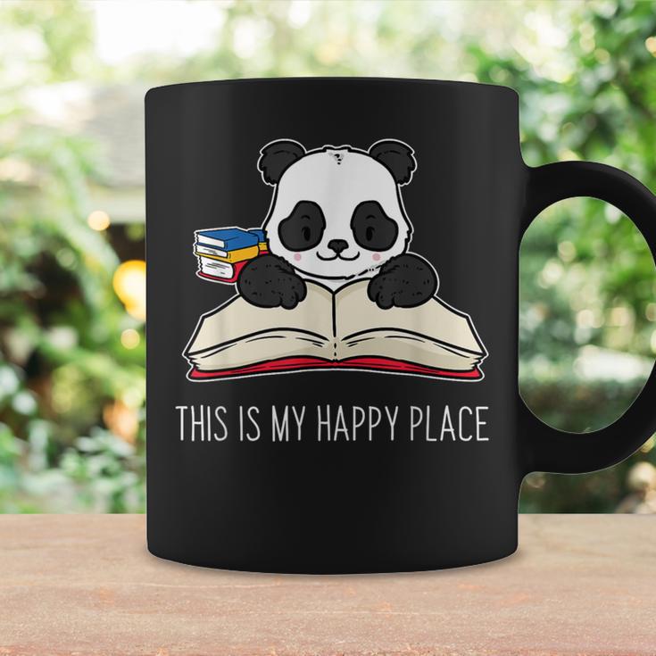 Panda Bear Books Reading Library Saying Graphic Print Coffee Mug Gifts ideas
