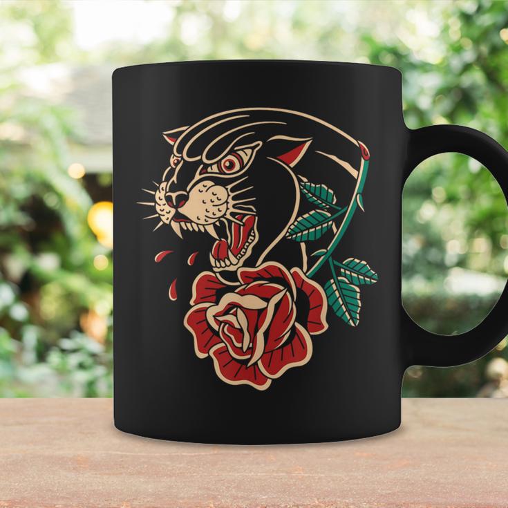 Panther Rose アメリカントラディショナルタトゥーインク オールドスクール コーヒーマグ ギフトのアイデア