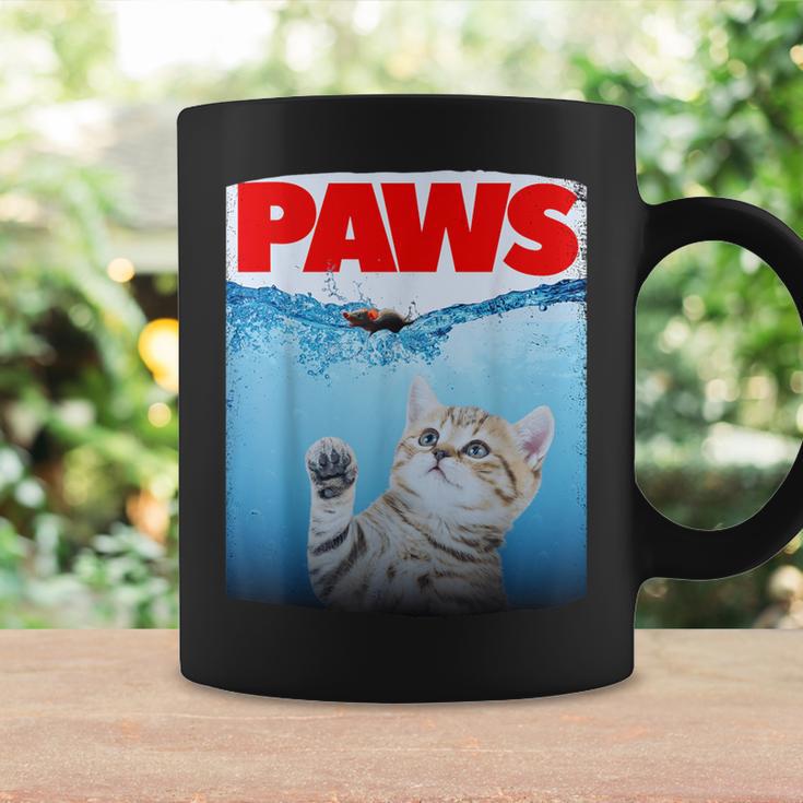Paws Parody Cat Chasing A Cutecared Mouse Cat Lover コーヒーマグ ギフトのアイデア