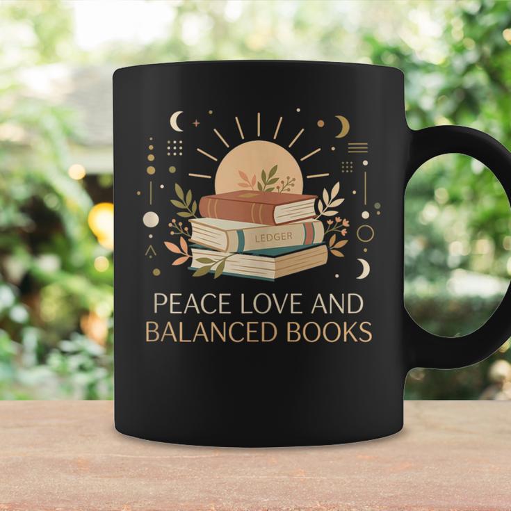 Peace Love And Balanced Books Tax Auditor Accountant Graphic Print Coffee Mug Gifts ideas