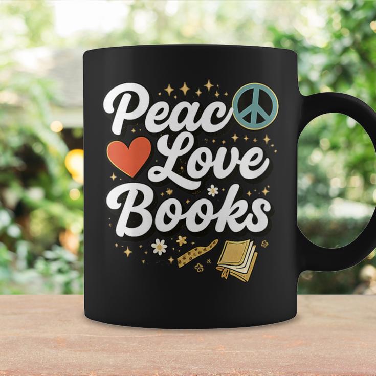 Peace Love Books Cute Retro Reading Graphic Graphic Print Coffee Mug Gifts ideas Peace Love Books Cute Retro Reading Graphic Graphic Print Coffee Mug Gifts ideas