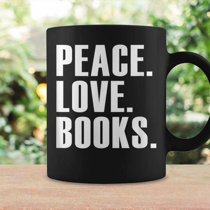 Peace Love Read Books Book Lover n Girls Reading Teacher Graphic Print Coffee Mug Gifts ideas