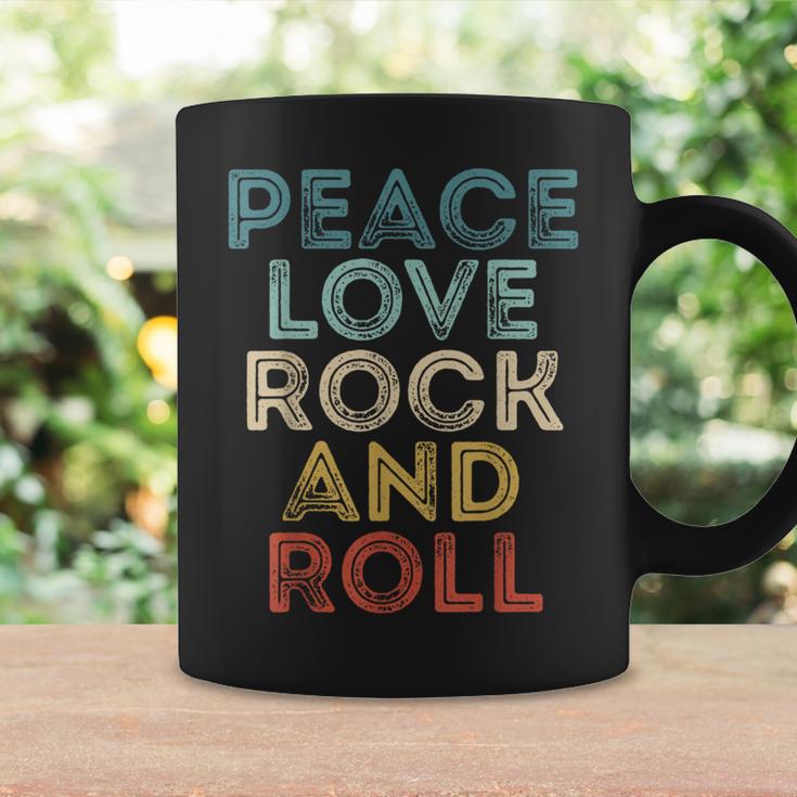 Peace Love Rock And Roll ピース・ラブ・ロックンロールtシャツ ロックンロール・ミュージック コーヒーマグ ギフトのアイデア