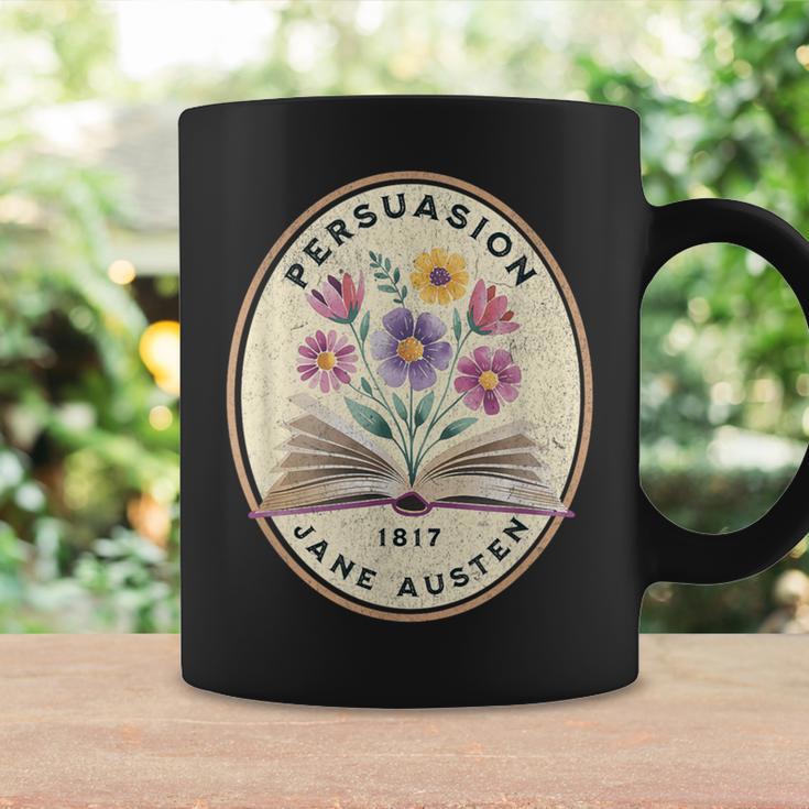 Persuasion Jane Austen Book Flowers Graphic Print Coffee Mug Gifts ideas