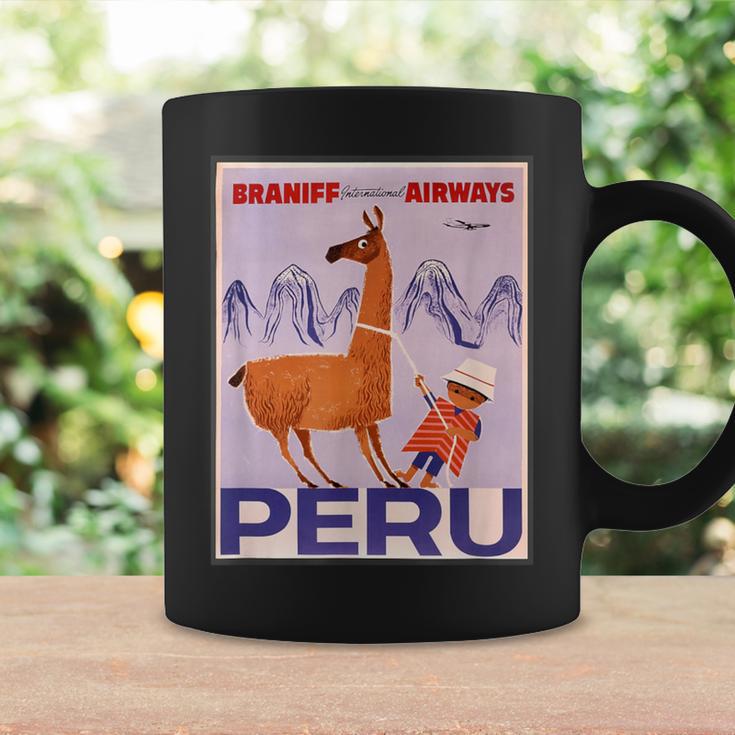 Peru レトロ ヴィンテージ 航空会社 トラベルポスター コーヒーマグ ギフトのアイデア