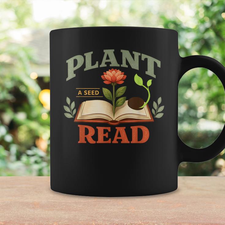 Plant a Seed Read Reader Book Library Mom Dad Summer Graphic Print Coffee Mug Gifts ideas