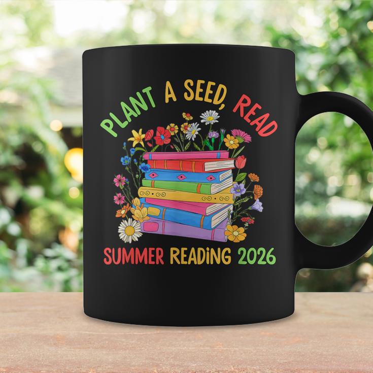 Plant A Seed Read Summer Reading 2026 Librarian Books Floral Graphic Print Coffee Mug Gifts ideas