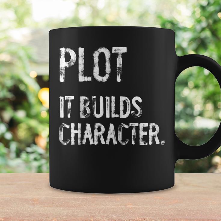 Plot It Builds Character Book English Teacher Reading Graphic Print Coffee Mug Gifts ideas