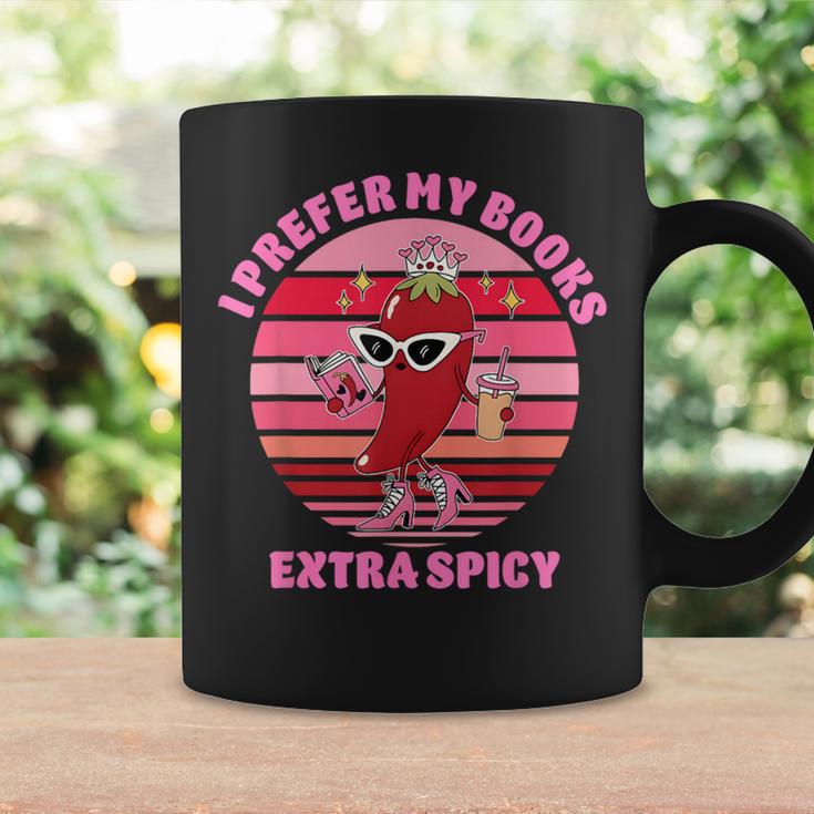 I Prefer My Books Extra Spicy Book Lovers Graphic Print Coffee Mug Gifts ideas