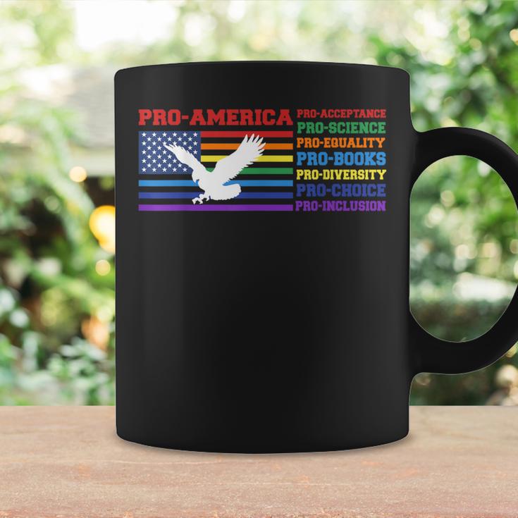 Pro America Pro Acceptance Pro Science Pro Equality Pro Book Graphic Print Coffee Mug Gifts ideas