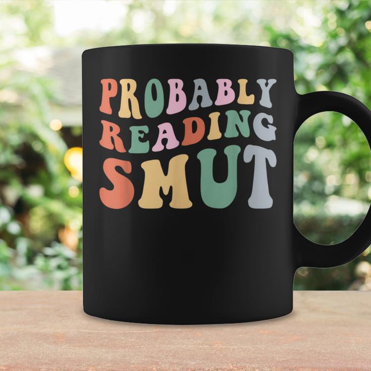 Probably Reading Smut Retro Spicy Romance Books Smut Reader Graphic Print Coffee Mug Gifts ideas