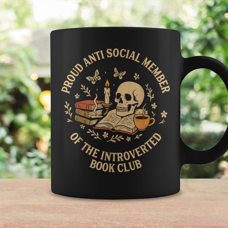 Proud Anti Social Member Of Introverted Book Club Vintage Graphic Print Coffee Mug Gifts ideas