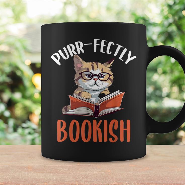 Purr-Fectly Bookish Cats And Books Graphic Print Coffee Mug Gifts ideas Purr-Fectly Bookish Cats And Books Graphic Print Coffee Mug Gifts ideas