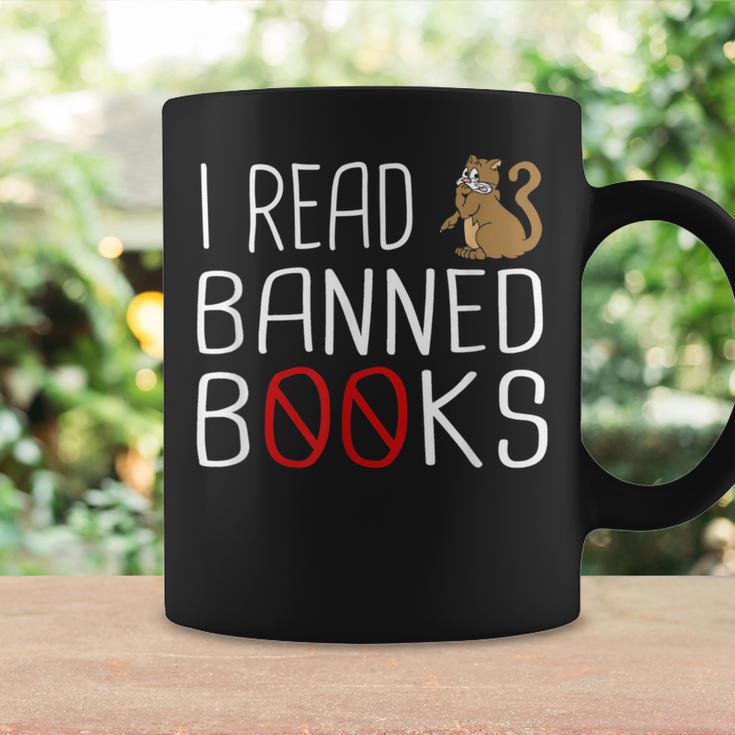 I Read Banned Books Cat Reading A Books Men Women Graphic Print Coffee Mug Gifts ideas I Read Banned Books Cat Reading A Books Men Women Graphic Print Coffee Mug Gifts ideas