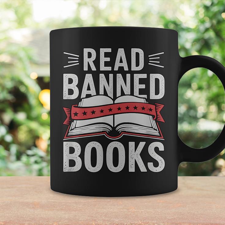 Read Banned Books Literary Rebel Style Graphic Print Coffee Mug Gifts ideas