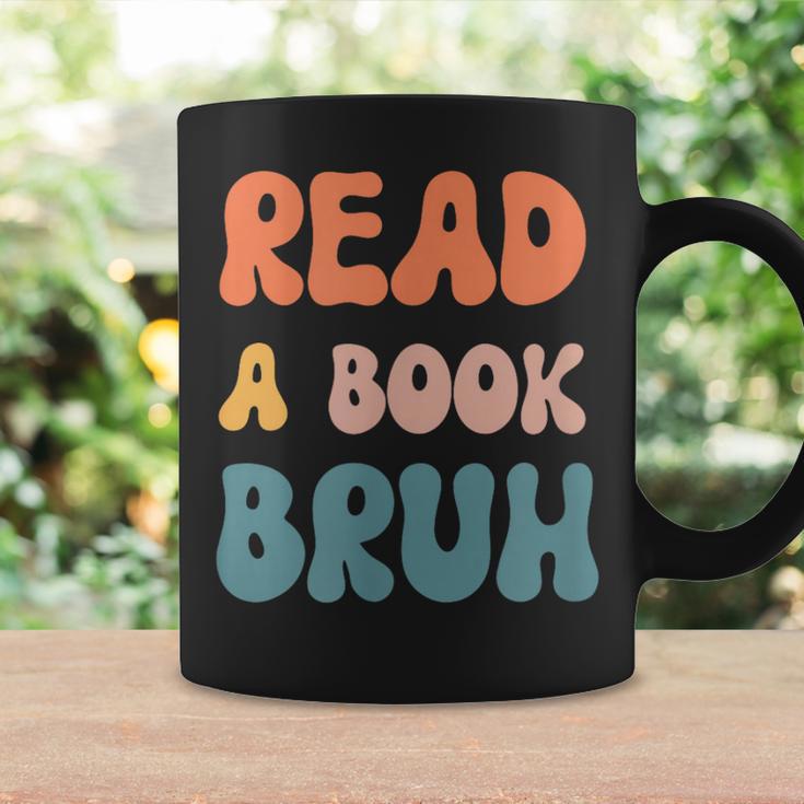 Read A Book Bruh English Teacher Reading Literature Small Graphic Print Coffee Mug Gifts ideas