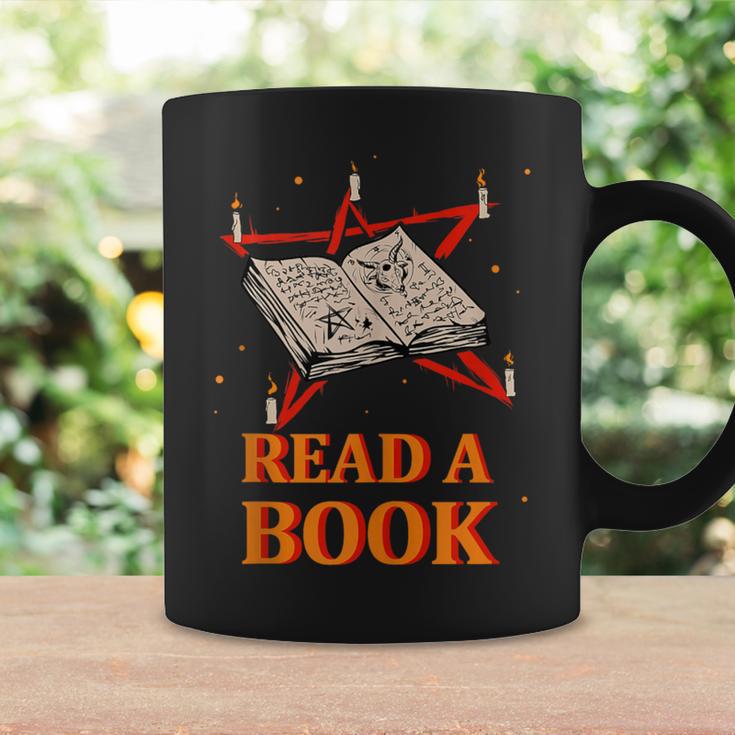 Read a Book Pentagram Satan Occult Goth Satanic Graphic Print Coffee Mug Gifts ideas