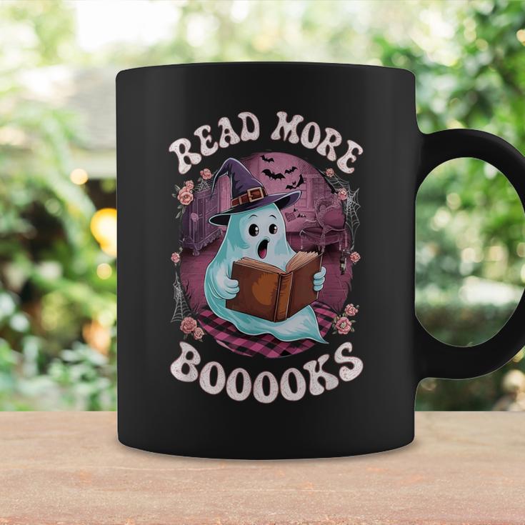 Read More Books Boo Ghost Halloween Reading Books Teacher Graphic Print Coffee Mug Gifts ideas