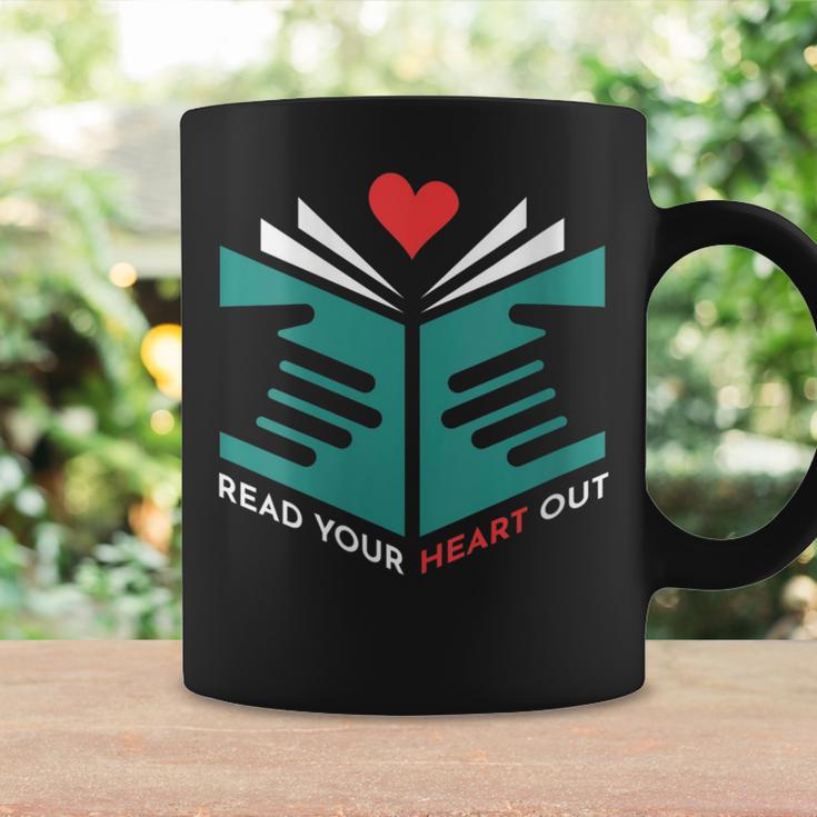 Read Your Heart Out Book Lover Reading Graphic Print Coffee Mug Gifts ideas