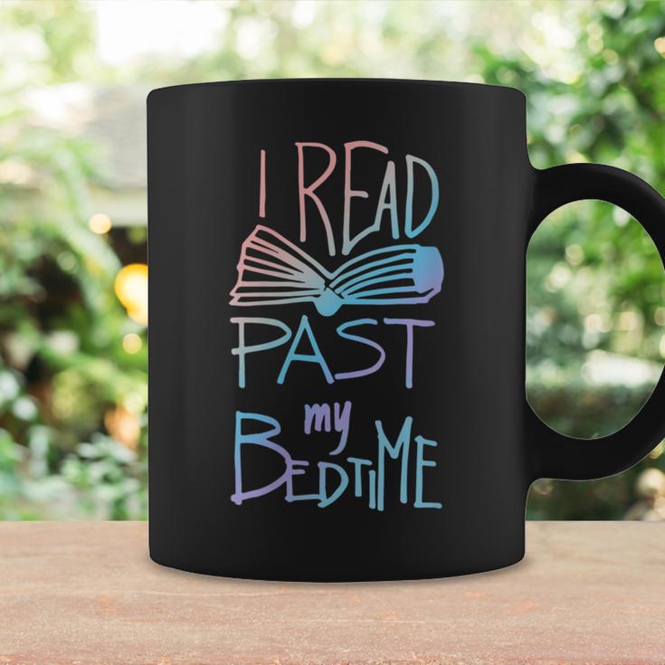 I Read Past My Bedtime Book Lover Reader Reading Quote Graphic Print Coffee Mug Gifts ideas