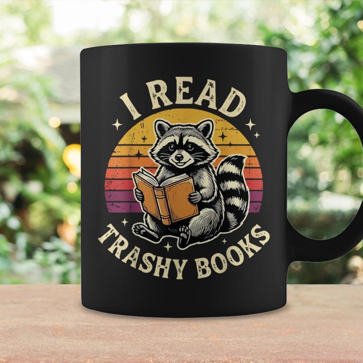 I Read Trashy Books Raccoon Graphic Print Coffee Mug Gifts ideas