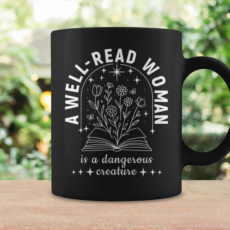 A Well Read Woman Book Lover Literary Quote Graphic Print Coffee Mug Gifts ideas