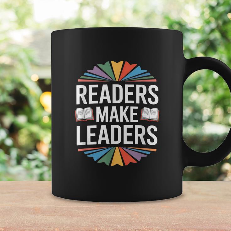 Readers Make Leaders Saying Book Lovers Graphic Print Coffee Mug Gifts ideas