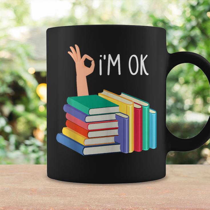Reading Books Librarian Reader Nerd I'm Ok Graphic Print Coffee Mug Gifts ideas