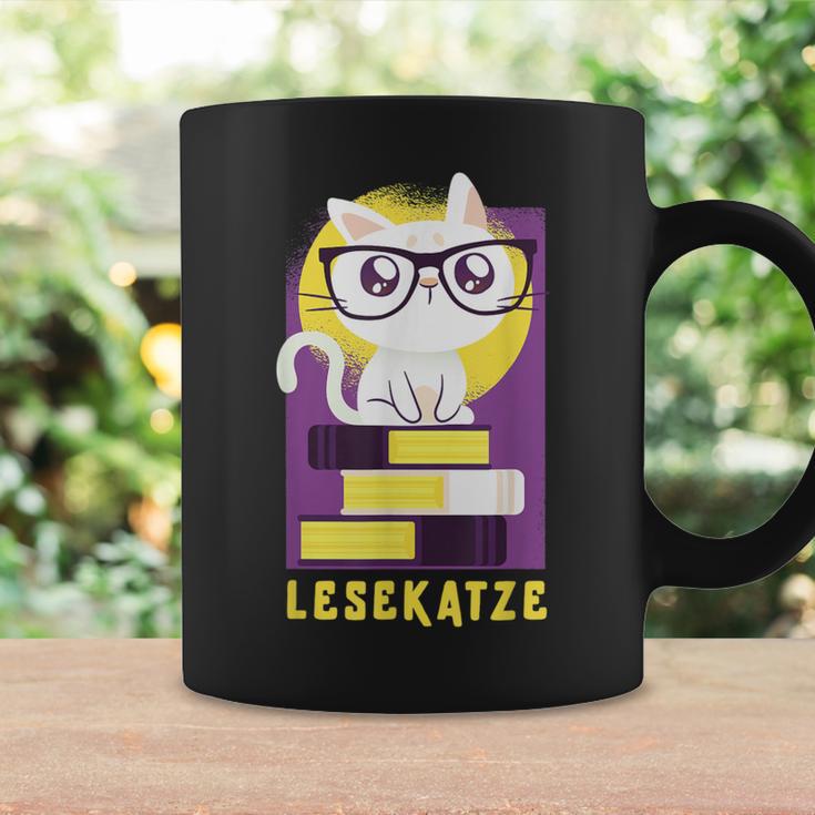 Reading Cat Cat Cat Reading Worm Books Cat Friend Gift For Men Women Graphic Print Coffee Mug Gifts ideas