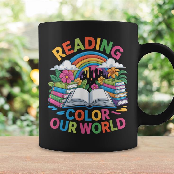 Reading Colors Our World Rainbow Books Kids Graphic Print Coffee Mug Gifts ideas
