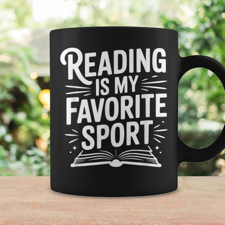Reading Is My Favorite Sport Book Lover Graphic Print Coffee Mug Gifts ideas