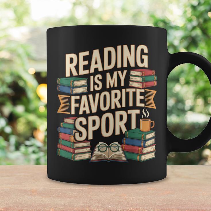 Reading Is My Favorite Sport Book Lover Reader Graphic Print Coffee Mug Gifts ideas