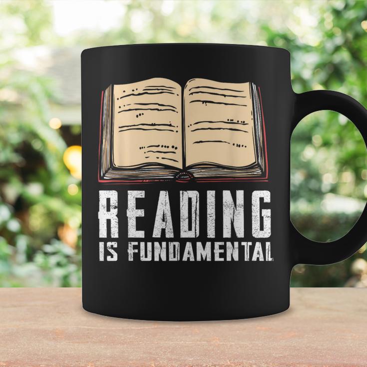 Reading Fundamental Books Lover Bookworm Reader Literature Graphic Print Coffee Mug Gifts ideas