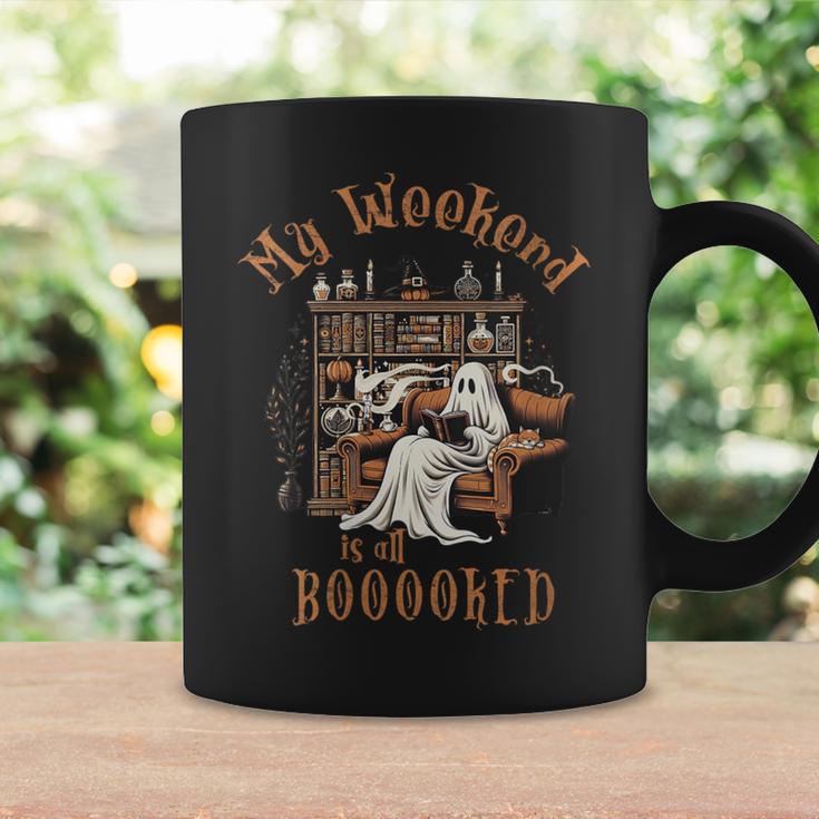 Reading Ghost Halloween Library Weekend Book Lovers Women Graphic Print Coffee Mug Gifts ideas