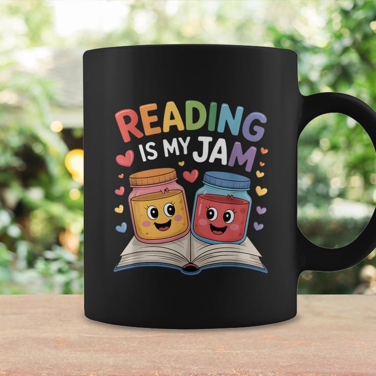 Reading Is My Jam Book Lover Humor Graphic Print Coffee Mug Gifts ideas