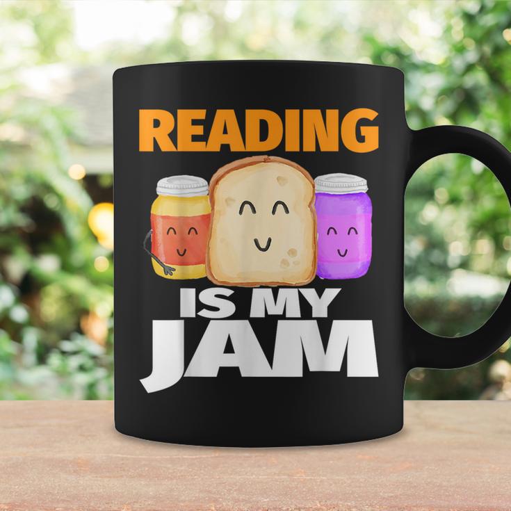 READING IS MY JAM Shirt I Love To Read Books Graphic Print Coffee Mug Gifts ideas