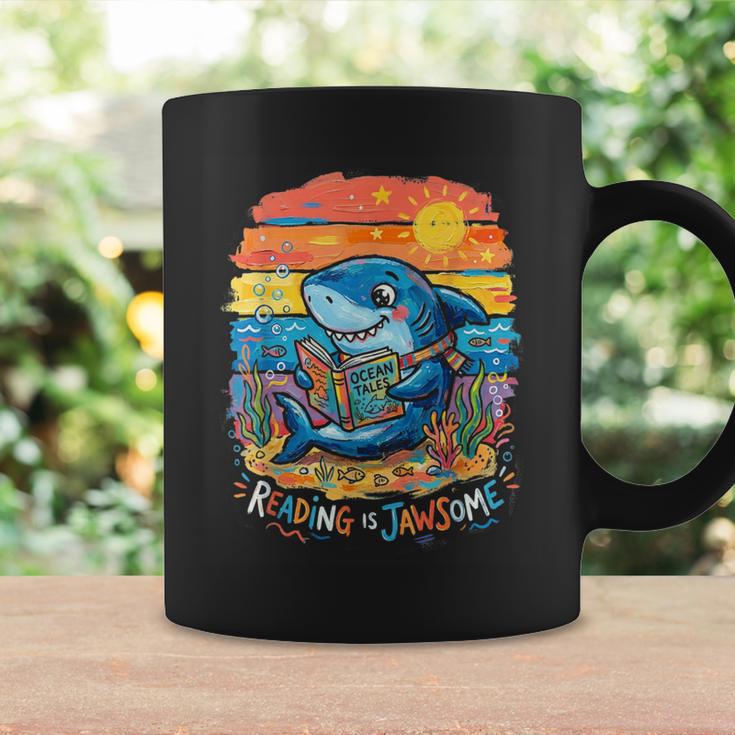 Reading Is Jawsome Shark Book Lover Ocean Tales Graphic Print Coffee Mug Gifts ideas Reading Is Jawsome Shark Book Lover Ocean Tales Graphic Print Coffee Mug Gifts ideas