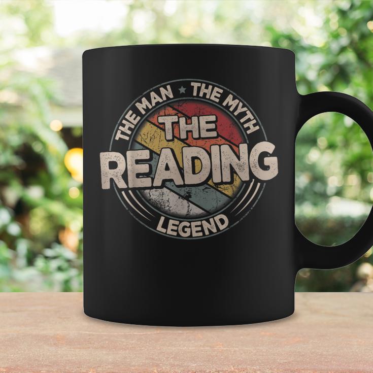 The Reading Legend Retro Books Men Reading Graphic Print Coffee Mug Gifts ideas