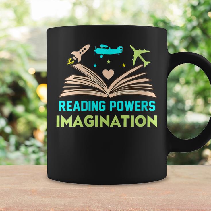 Reading Powers Imagination Book Nerd Reading Graphic Print Coffee Mug Gifts ideas