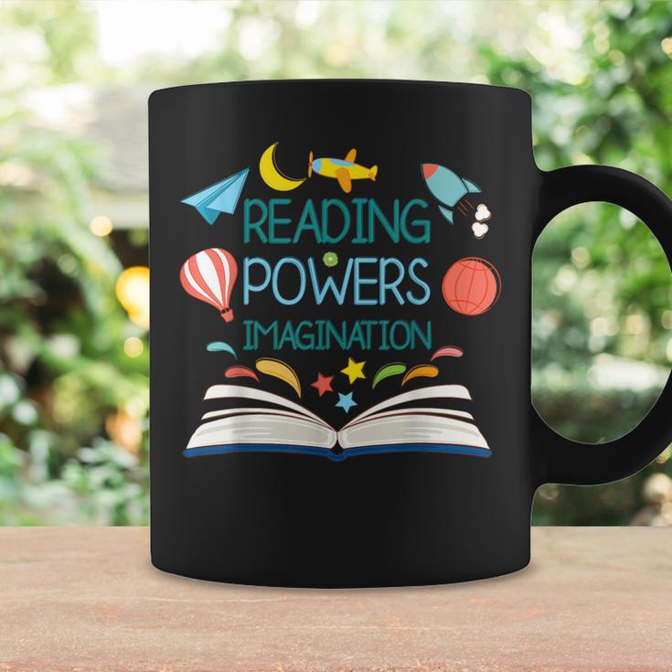 Reading Powers Imagination Books Bibliophile Teacher Men Women Kids Graphic Print Coffee Mug Gifts ideas