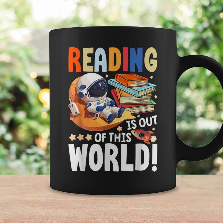 Reading Space Exploration Book Astronomy Lover Bookworm Graphic Print Coffee Mug Gifts ideas