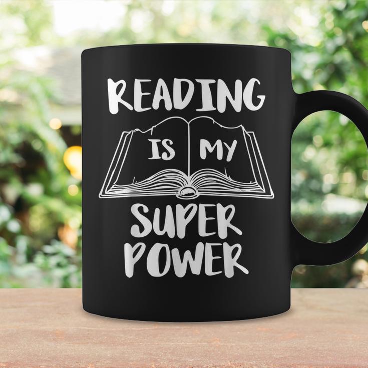 Reading Is My Super Power Books Reading Graphic Print Coffee Mug Gifts ideas